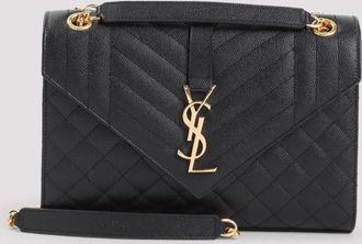Saint Laurent Black Cassandra Shoulder Bag