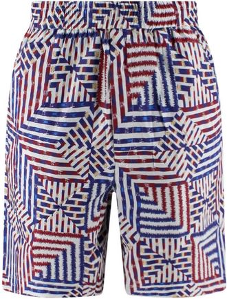 Isabel Marant Bermuda Shorts met Patroonprint tot de Knie - Heren - Korte Broeken - Veelkleurig - S - Katoen - Korte Broeken