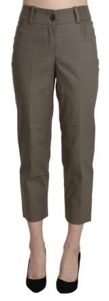 Bencivenga High Waist Cropped Dress Trouser Womens Pants