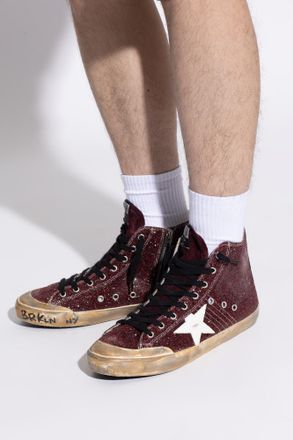 Golden Goose Francy Penstar Classic Sports Shoes, Mens, Burgundy
