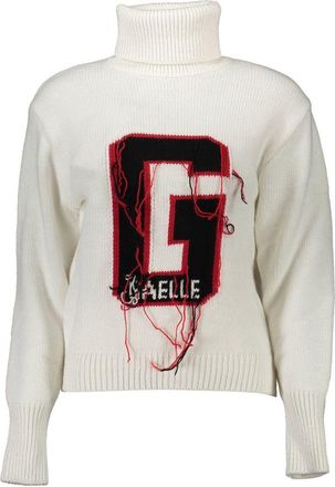 Ga&euml;lle Paris Bianco Acrylic Women Womens Sweater