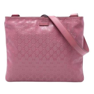 Gucci Pre-owned Canvas Crossbody Bag - Dames - Pre-owned - Roze - Maat: ONE Size Leer