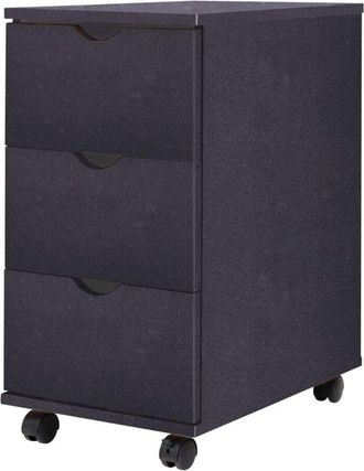 vidaXL Mueble De Cajones Negro 33x45x60 Cm Vidaxl