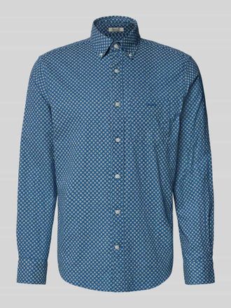 GANT Regular Fit Freizeithemd aus Leinen-Baumwoll-Mix in Royal, Gr&ouml;&szlig;e XXXL