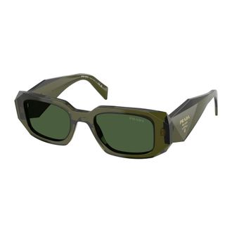 Prada Green Rectangle Sunglasses - female - Prada - Sunglasses - Green - 49 MM - Accessories