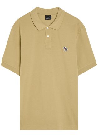 Paul Smith Appliqu&eacute;d Piqu&eacute; Cotton Polo Shirt - Brown - Xxl