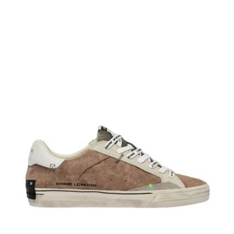 Crime London Sneakers, male, Brown, Size: 7 US SK8 Deluxe