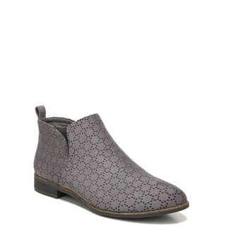 Dr. Scholls Shoes Womens Rate Ankle Boots, Dark Shadow Grey Perforated Microfiber Suede, 8.5 UK