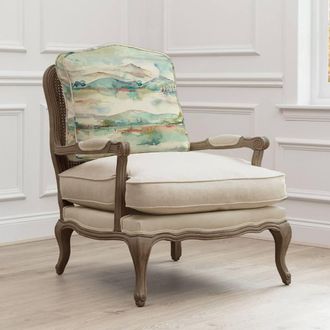 Voyage Maison Russet Shores Printed Florence Chair in Light Brown