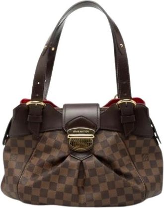 Louis Vuitton Pre-owned Vintage Handtas - Dames - Vintage Handtas - Bruin - ONE Size - Leer - Vintage