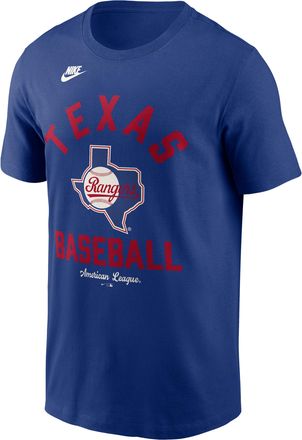 Nike Texas Rangers Cooperstown Nike Mens MLB T-Shirt in Blue | N1994EWT75-079
