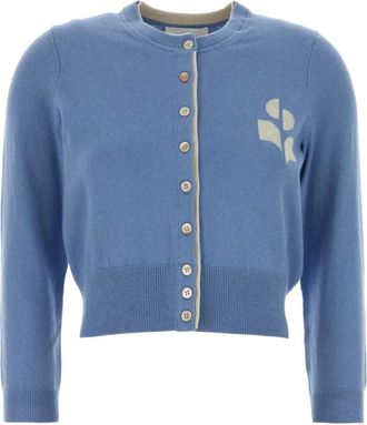 Isabel Marant Lona cardigan - women - Cotton/Wool - 34 - Blue