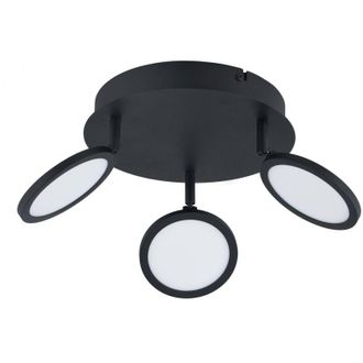 Lindby L&aacute;mpara De Techo Led manel En Negro Metal - Lindby