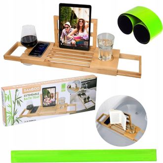 OEM Estante De Ba&ntilde;o Para Ba&ntilde;era, Cubierta De Bamb&uacute; Para Spa + Reflector