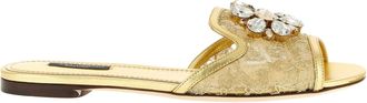 Dolce & Gabbana Taormina Sandali Oro-Donna