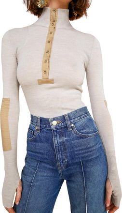 Ulla Johnson Drew Pullover In Chalk
