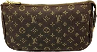 Louis Vuitton Pre-owned Clutches, female, Brown, Size: ONE SIZE Pre-owned Canvas clutches