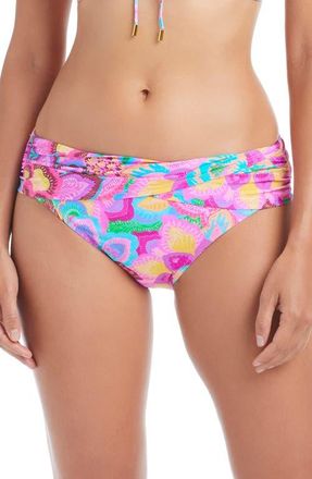 Bleu Rod Beattie Sarong Hipster Bikini Bottoms in Pink Multi at Nordstrom, Size 14