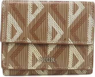 Dior Brown Pvc Wallet (Tri-Fold) (Pre-Owned)