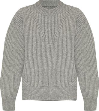 Jil Sander crew-neck wool jumper - women - Wool - 36 - Grey