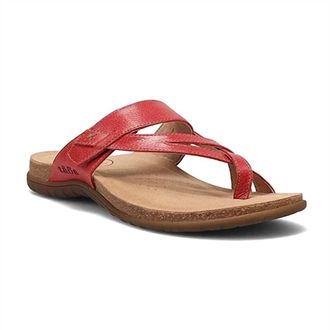 Taos Womens Perfect Thong Sandal In True Red