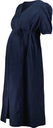 Isabella Oliver Marta Maternity Button-Front Dress in Classic Navy at Nordstrom, Size 14