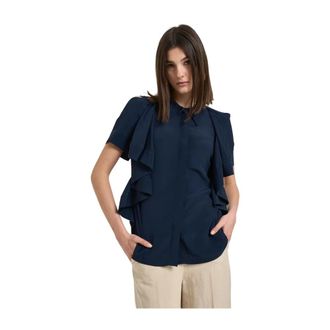 Liviana Conti Blouses, female, Blue, Size: L Jamila Blouse