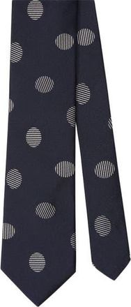 Robert Talbott Robert Oval Geo Jacquard Best of Class Necktie in Navy at Nordstrom