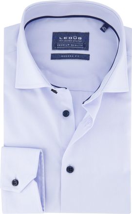 Led&ucirc;b Ledub overhemd lichtblauw modern fit wide collar