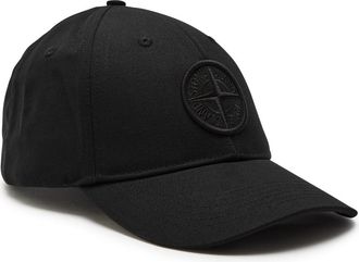 Stone Island Logo-embroidered Cotton cap - Black - One Size