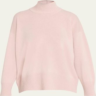 Eskandar Cashmere Small Long Sleeve High Neck Sweater - Mid Length
