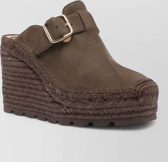 Stella McCartney suede clogs