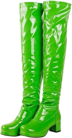 Generic Womens Knee High Leather Boots Round Toe Winter Warm Lined Office Outdoor Long Boot