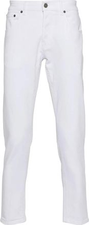 Dondup White 5 Pocket Trousers