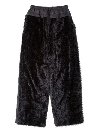 Muller Of Yoshiokubo Grass panelled trousers - Black