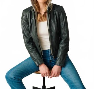 Mauritius Allice Rf Leather Jacket In Forest