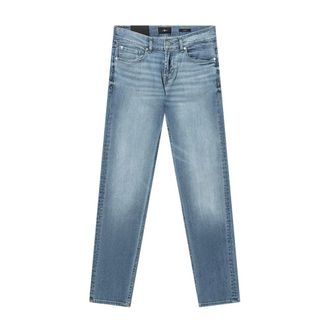 7 For All Mankind Slim-fit Jeans, male, Blue, Size: W34 L34 Straight Jeans