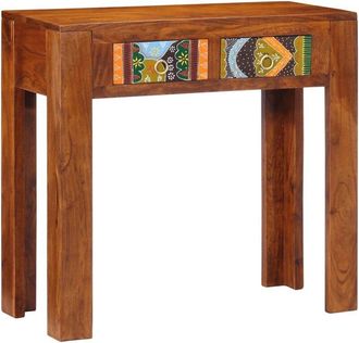vidaXL Mesa Consola Madera Maciza De Acacia 80x35x75 Cm Vidaxl