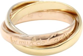Cartier Gold Silver Yellow Gold (18K) Pink Gold (18K) White Gold (18K) Band Ring (Pre-Owned)