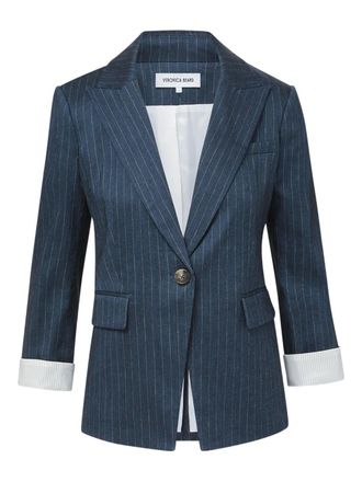 Veronica Beard Blazer met krijtstreep - Blauw
