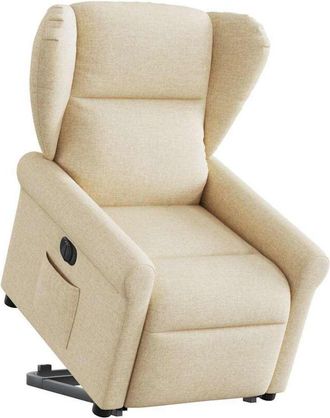 vidaXL Vidaxl - Sill&oacute;n El&eacute;ctrico Reclinable Elevable De Tela Color Crema