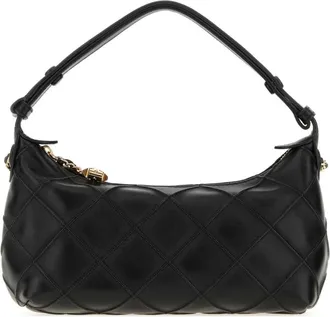 Tory Burch Fleming Pochette - Dames - Tassen - Zwart - Maat: ONE Size Zijde