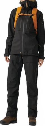 Fj&auml;llr&auml;ven Keb Eco-Shell Trousers In Black