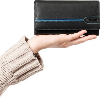 Melluso Portafogli donna nero e blu cp711