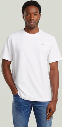 G-Star True Regular Structured T-Shirt - Wit - Heren