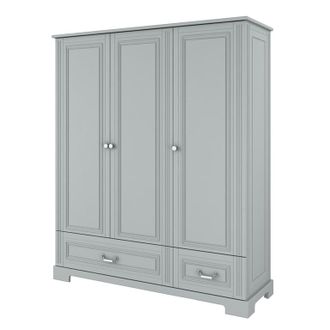 OEM Armoire 3 Portes 2 Tiroirs Bellamy Ines Gris
