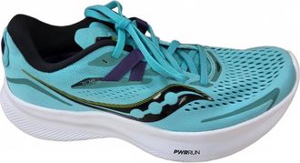 Saucony Womens Ride 15 Sneaker In Cool Mint/acid