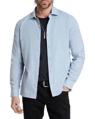 John Varvatos Spread Collar Shirt