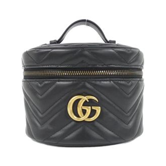 Gucci Gg Marmont Black Quilting Backpack (Pre-Owned)