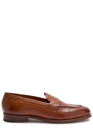 Grenson Lloyd Leather Loafers - Tan - 10 (IT44 / UK10)